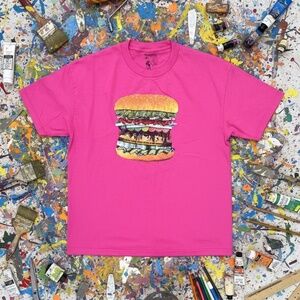OFWGKTA Burger Stack Graphic Tee Pink Regular